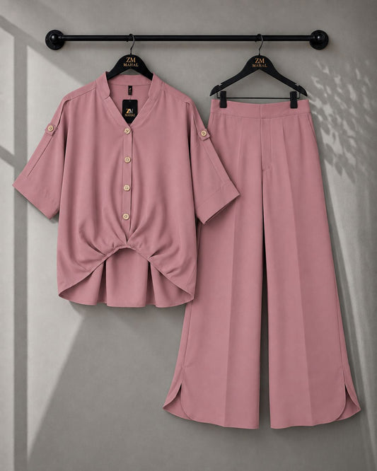 Zümrüt Shirt & Wide-Leg Trouser Co-Ord