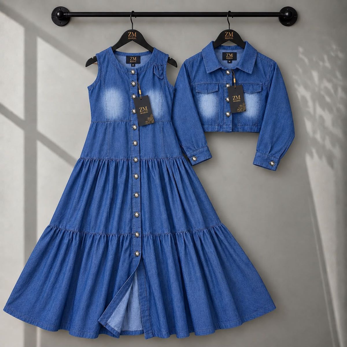 Kot Ceket Maxi Denim