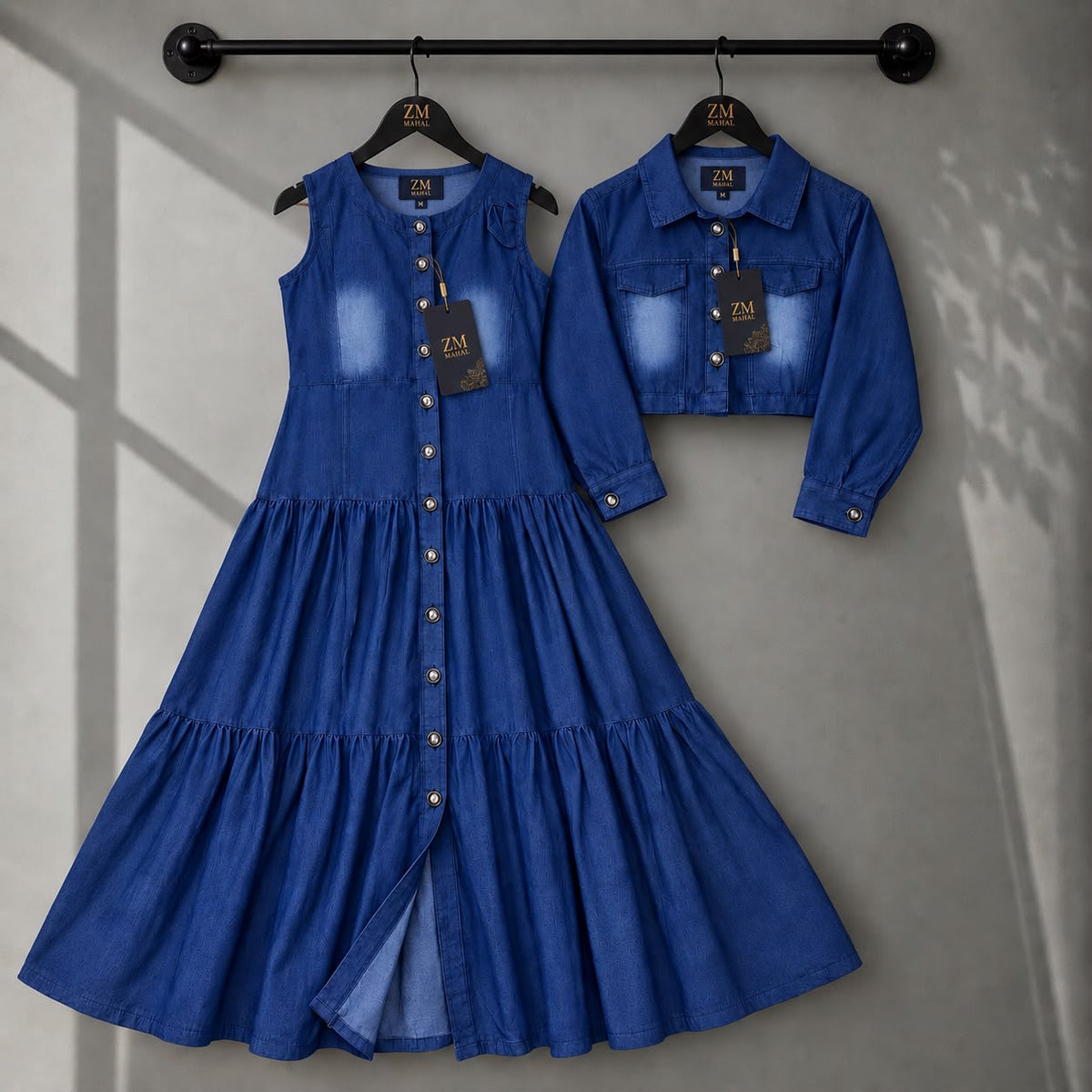 Kot Ceket Maxi Denim