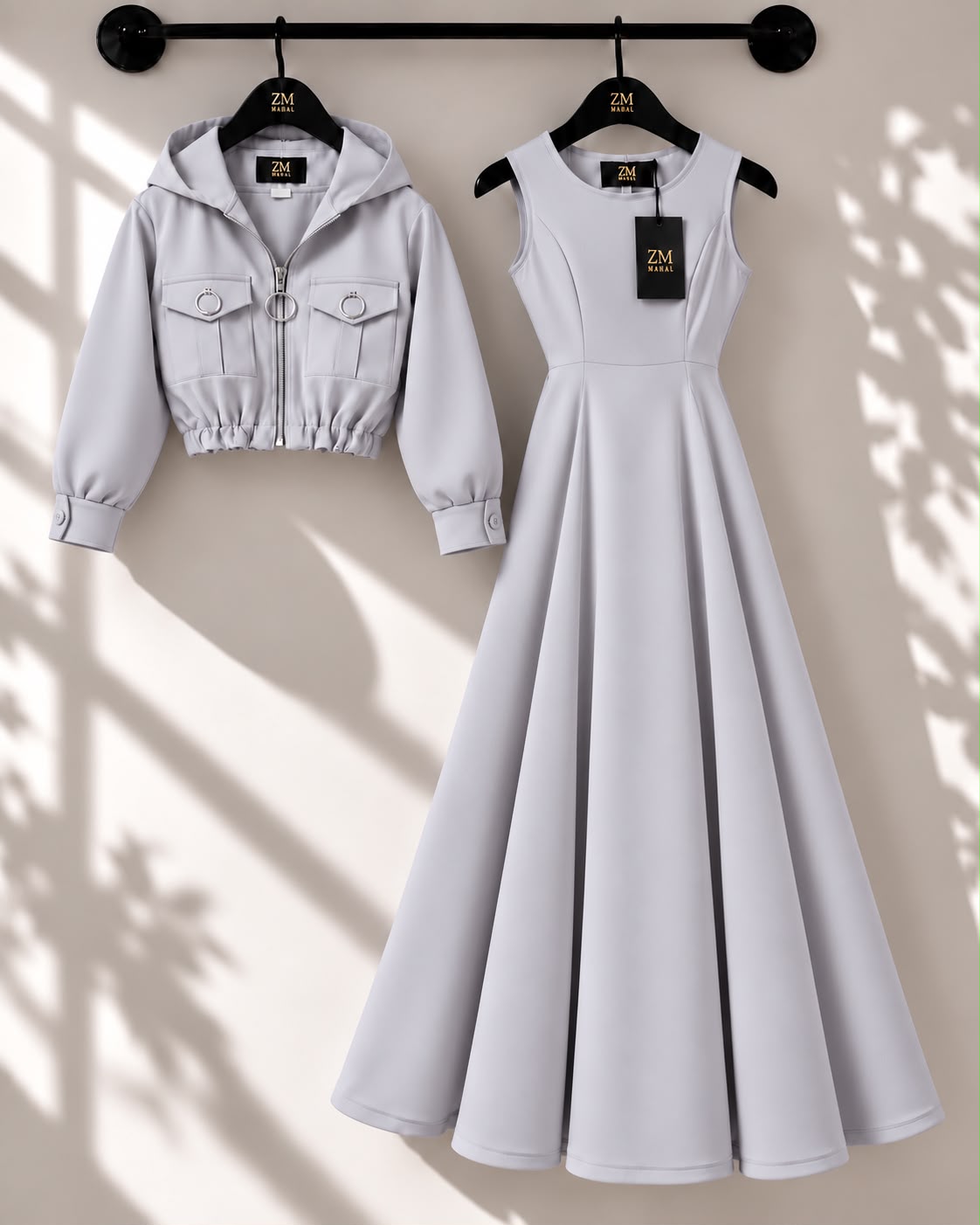 Zelya Turkish Frock & Coat Set