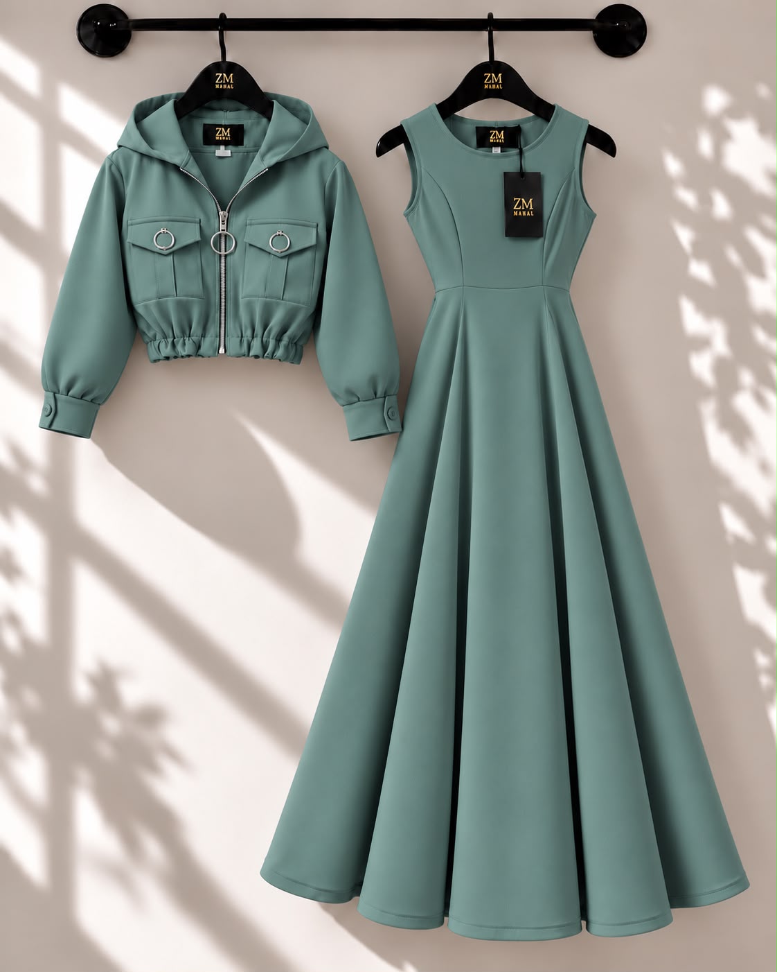 Zelya Turkish Frock & Coat Set