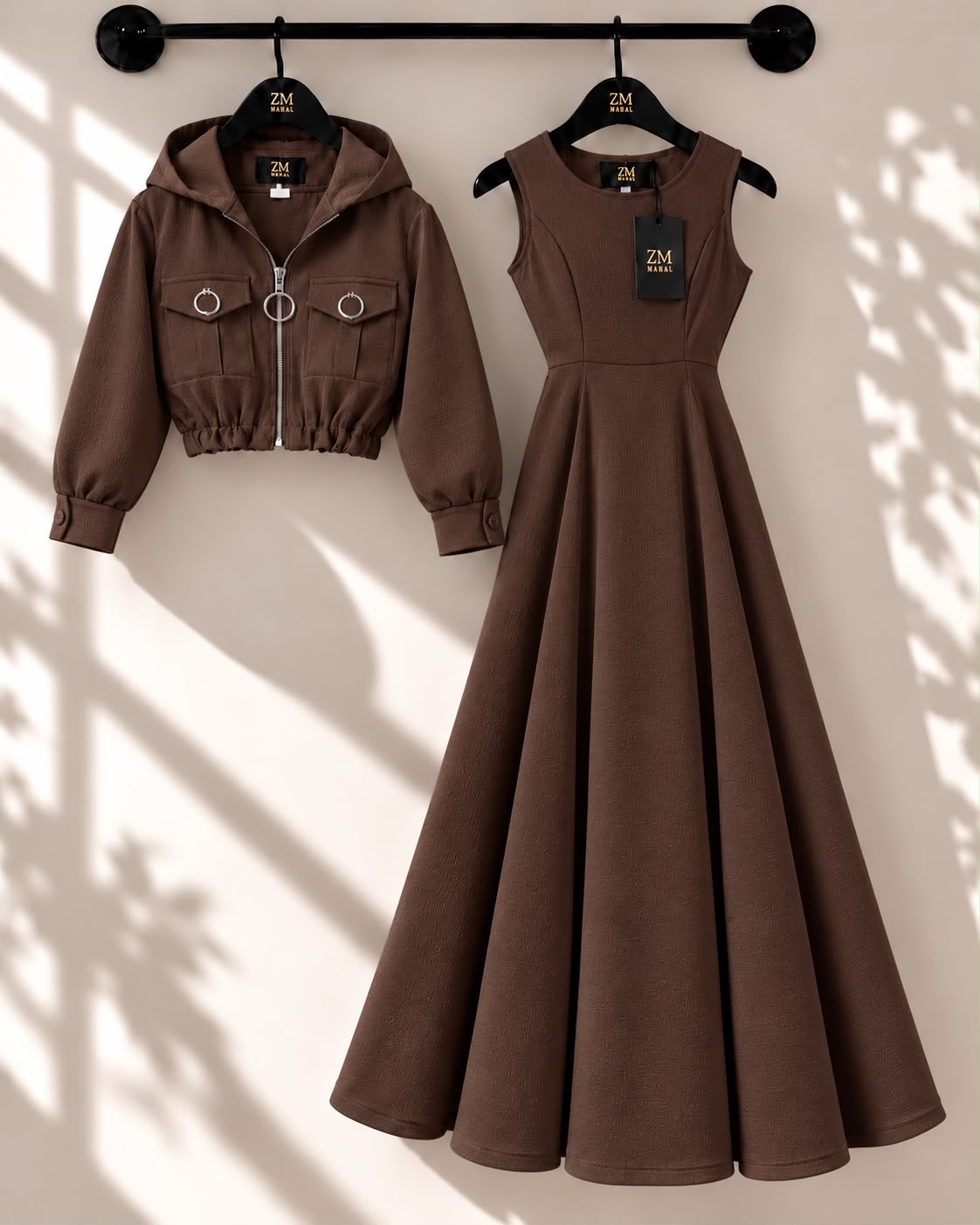 Zelya Turkish Frock & Coat Set