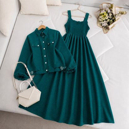 Modest Chic Button Jacket Maxi | ZM-007