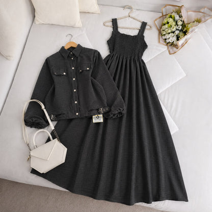 Modest Chic Button Jacket Maxi | ZM-007