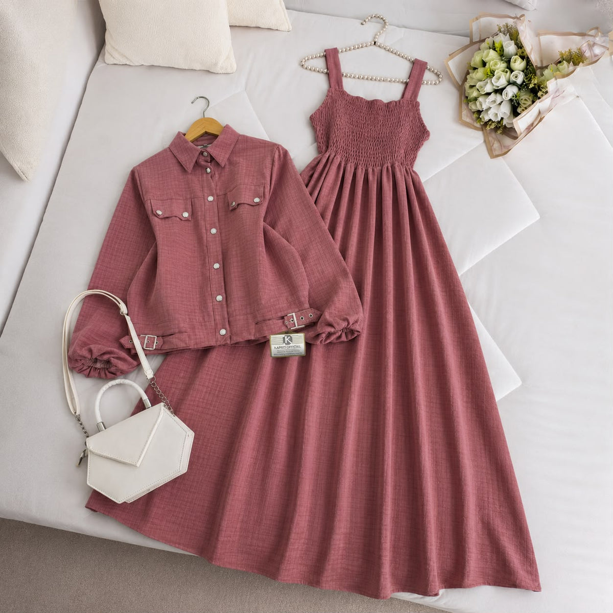 Modest Chic Button Jacket Maxi | ZM-007