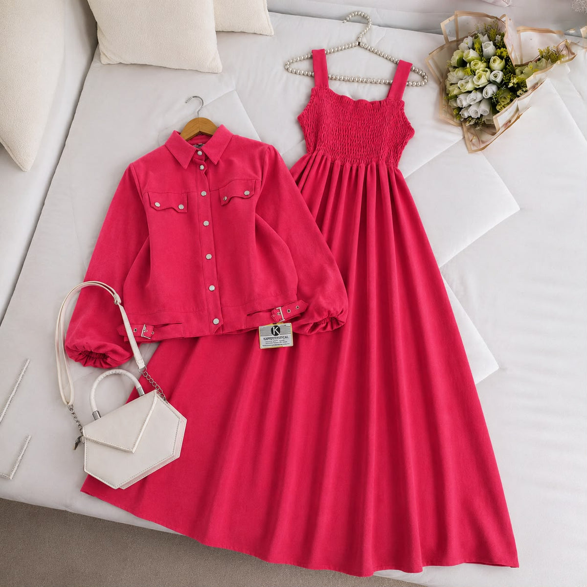 Modest Chic Button Jacket Maxi | ZM-007