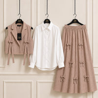 Bow Detail Skirt Set