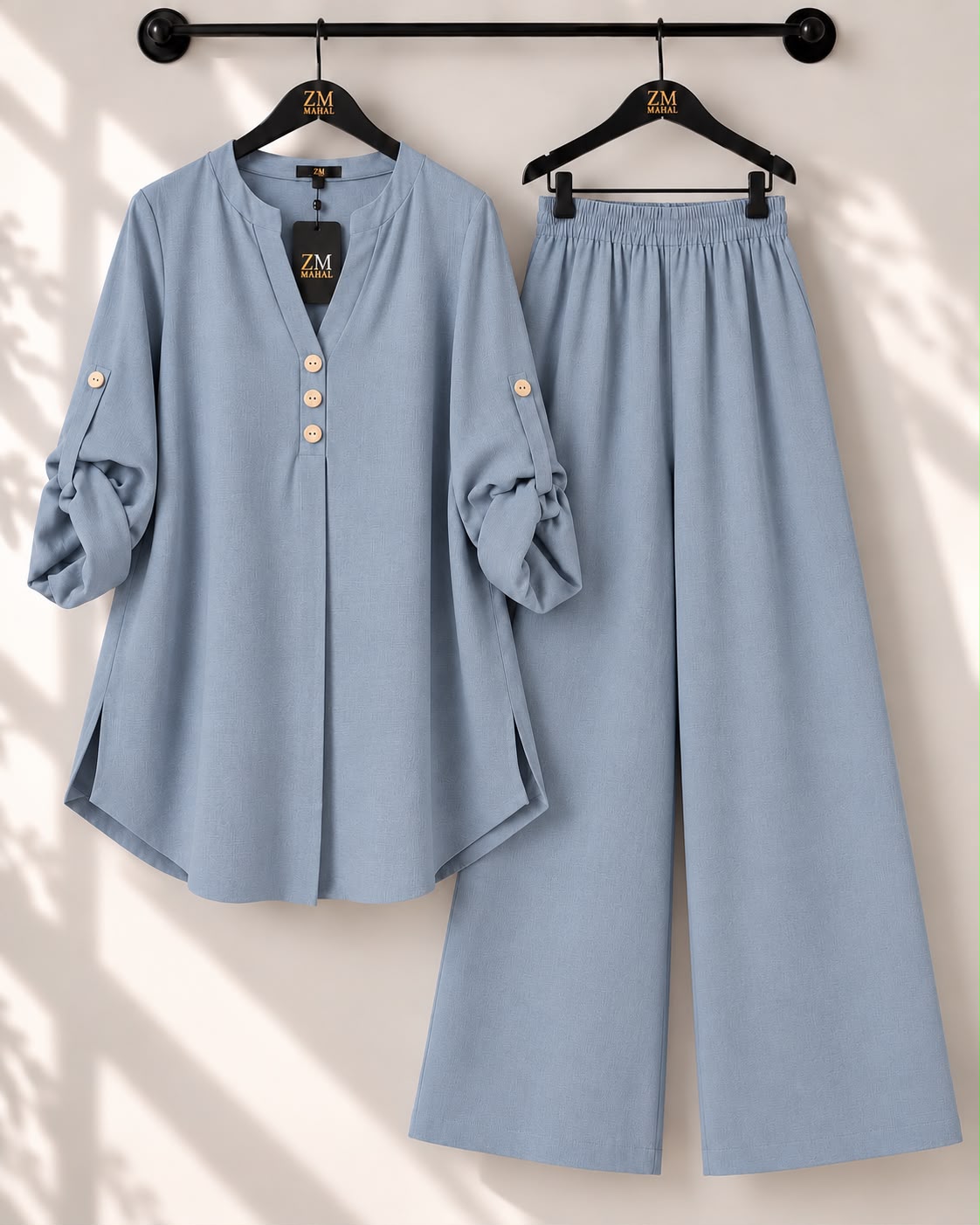 Solid Elara Co-Ord Set - Maroon, L | AmalXpress