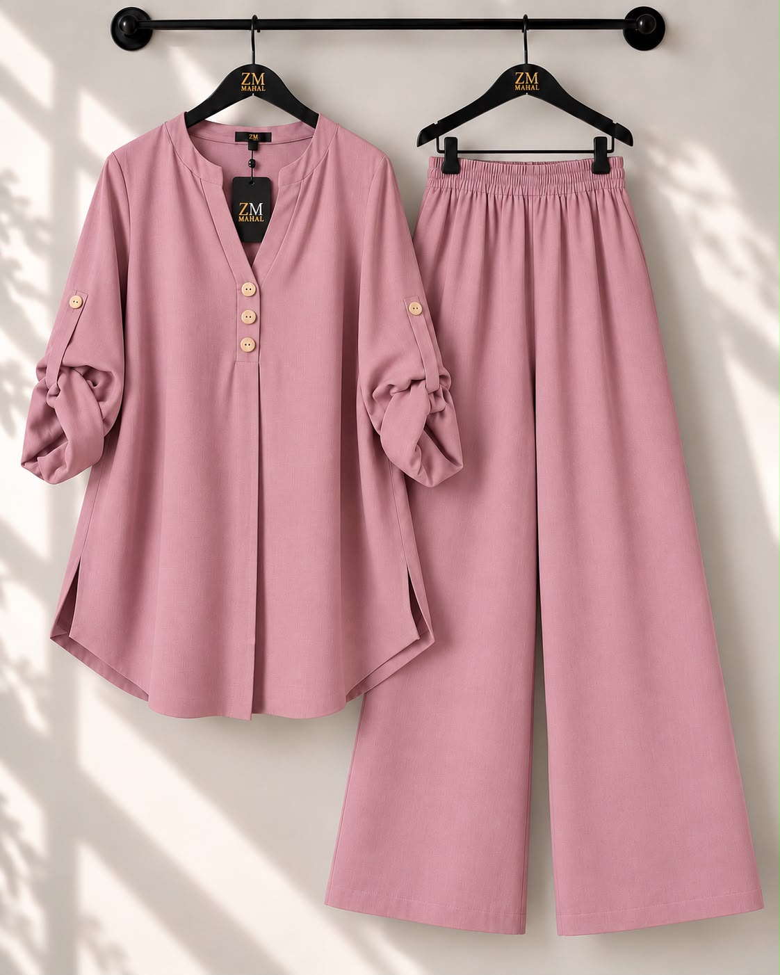 Solid Elara Co-Ord Set - Dul-Green, S | AmalXpress