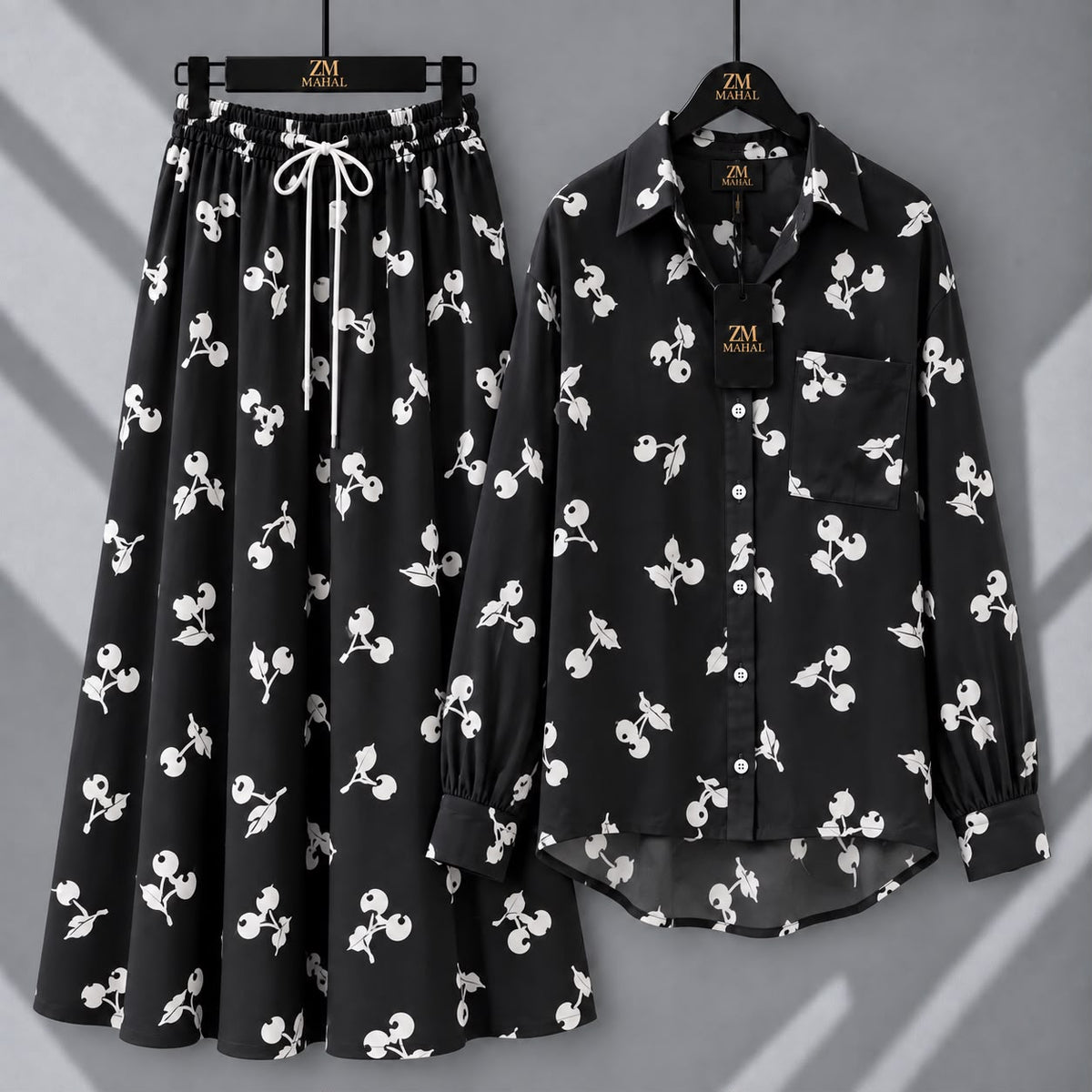 Western Korean Digital Print Co-Ord Set
