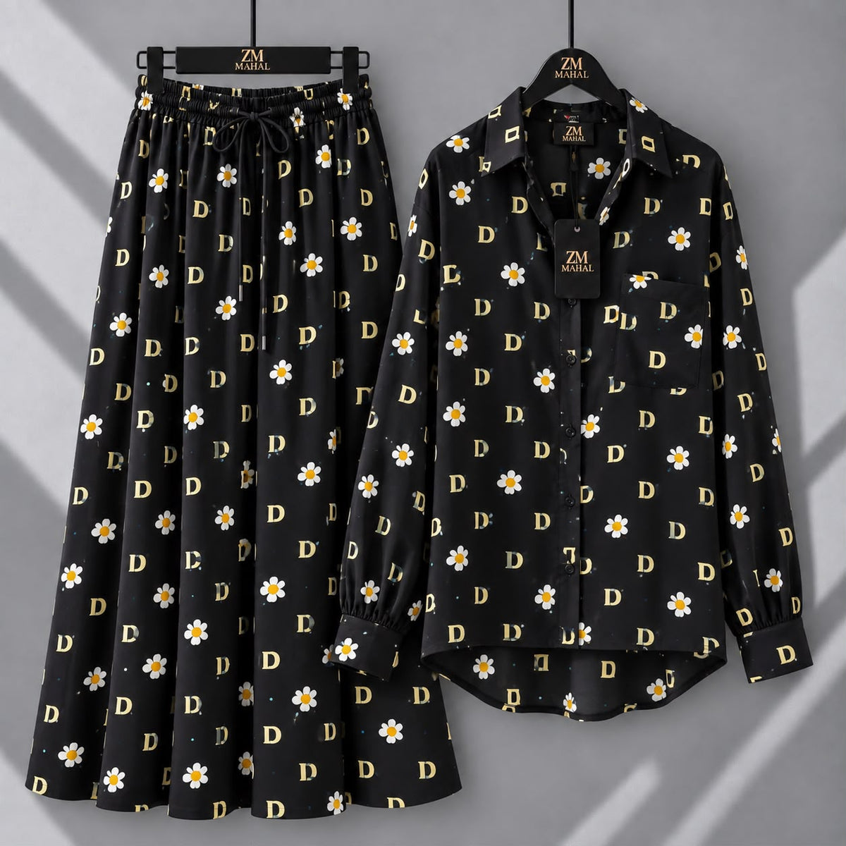 Western Korean Digital Print Co-Ord Set