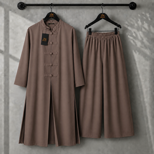Meiara Longline Tunic & Wide-Leg Set | ZM-019