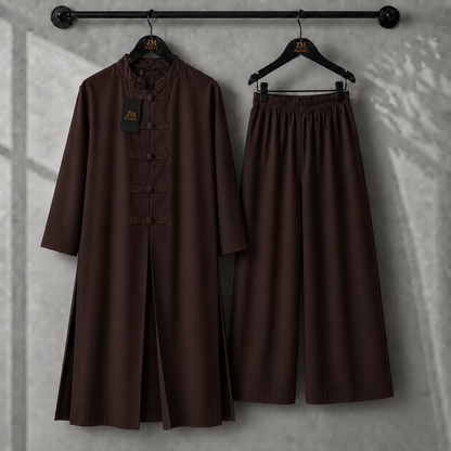 Meiara Longline Tunic & Wide-Leg Set | ZM-019