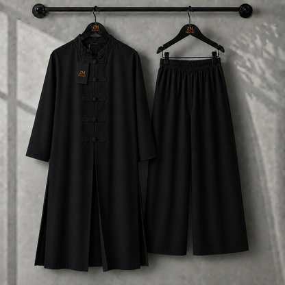 Meiara Longline Tunic & Wide-Leg Set | ZM-019