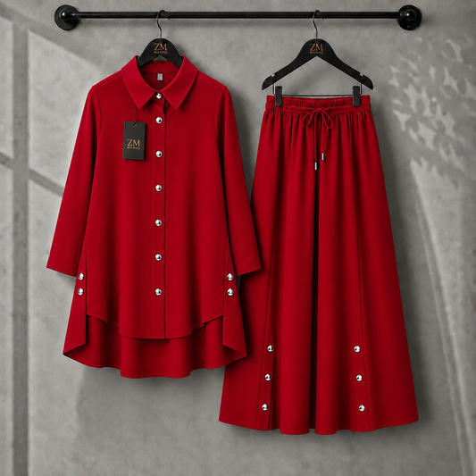 Aylin Turkish High-Low Co-Ord Set | ZM-022
