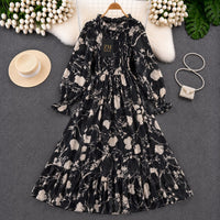 Black Beige Floral