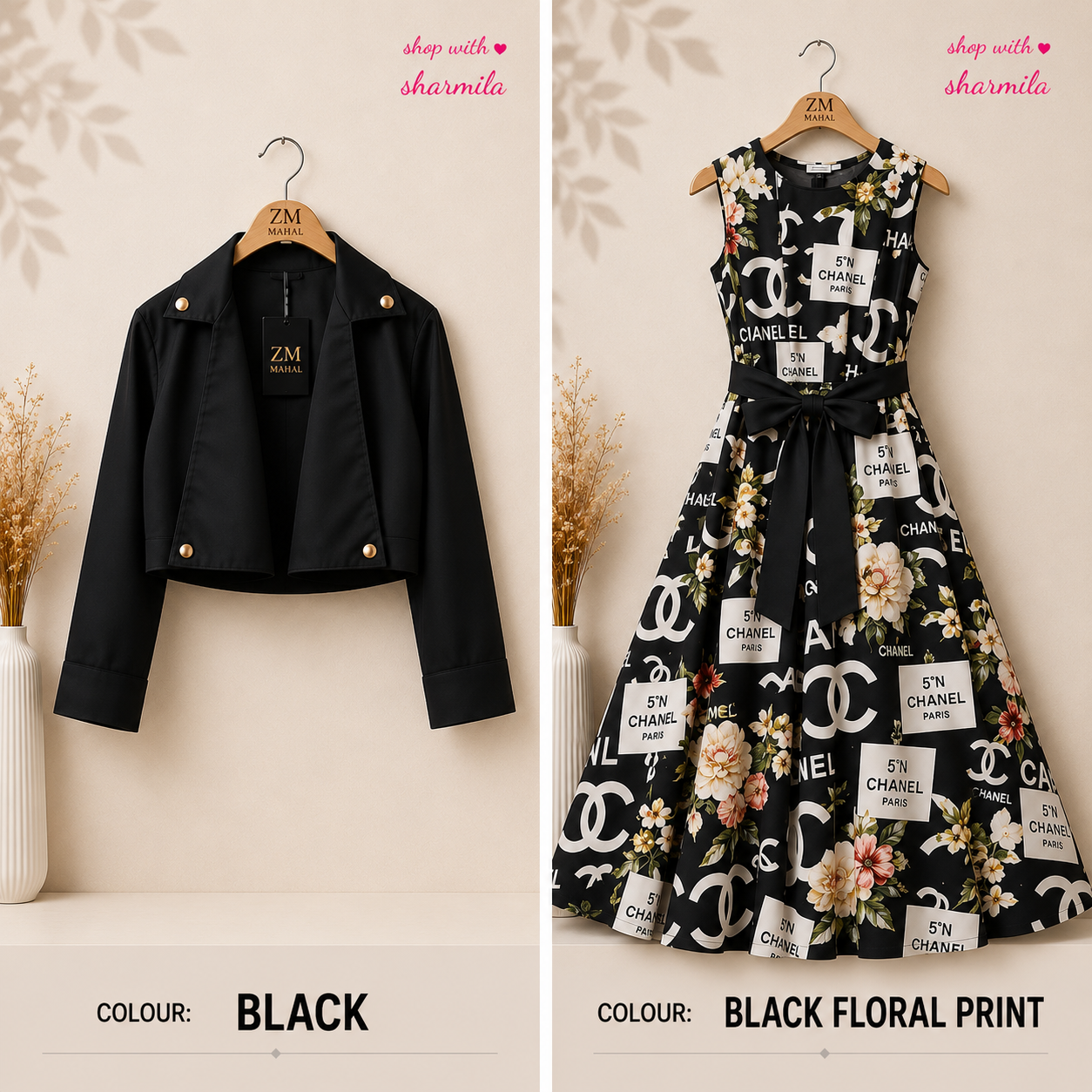 Luxe Bloom Jacket Maxi 2 Pcs