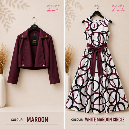 Luxe Bloom Jacket Maxi 2 Pcs