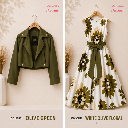 Luxe Bloom Jacket Maxi 2 Pcs