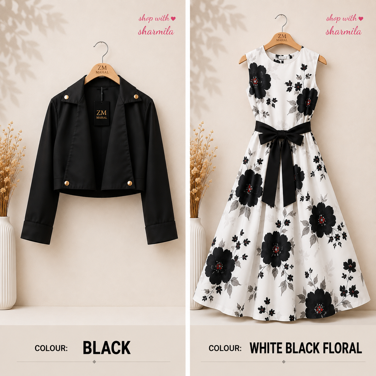 Luxe Bloom Jacket Maxi 2 Pcs
