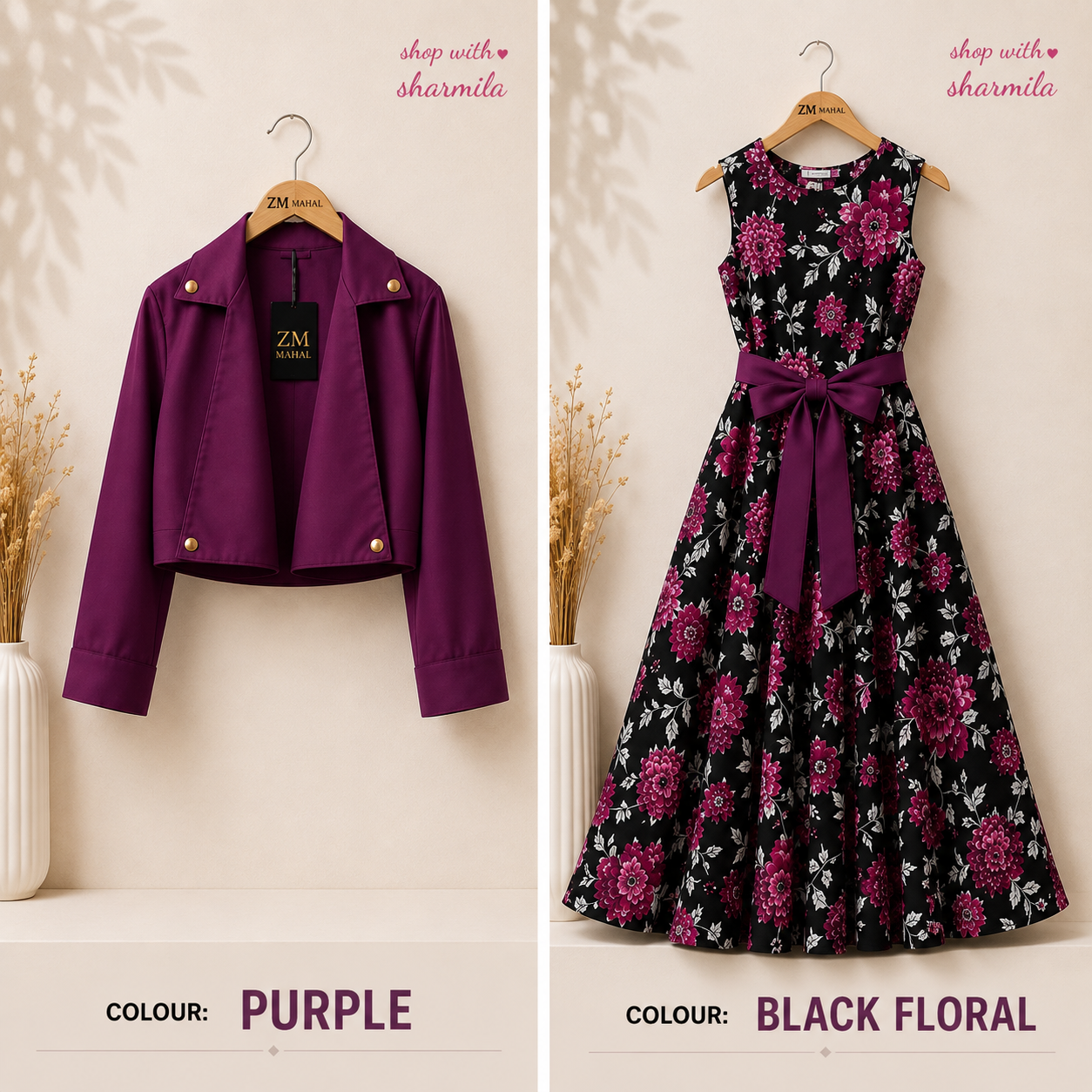 Luxe Bloom Jacket Maxi 2 Pcs