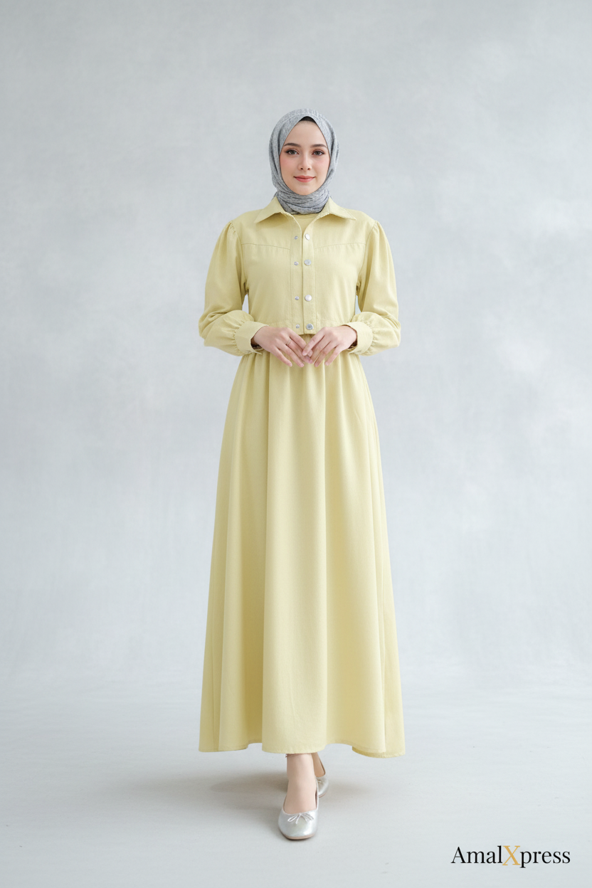 Lemon Dress - AmalXpress