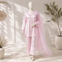 Korean Luxury  Silk 3 Piece Suit