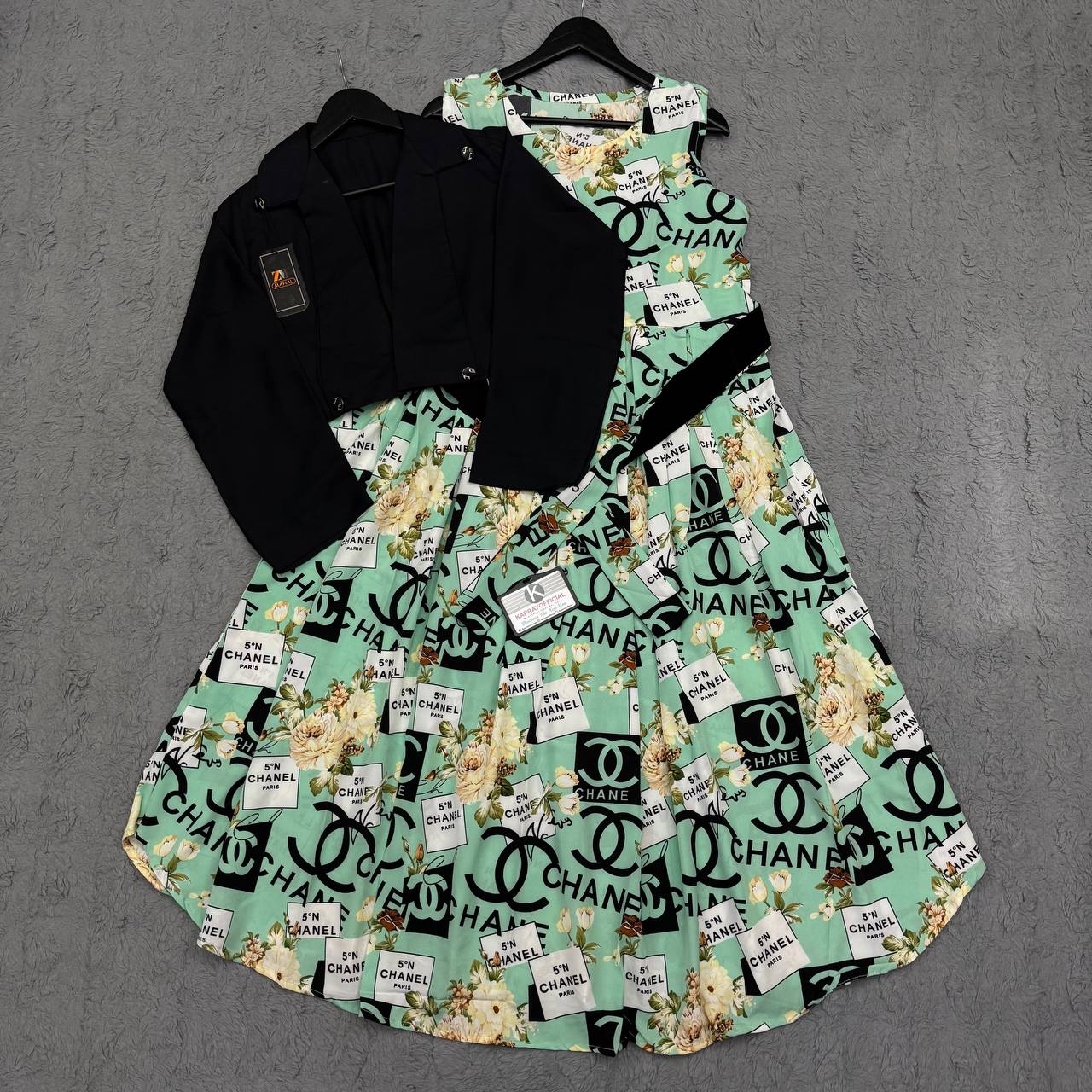 Imported Georgette Cote Maxi Dress