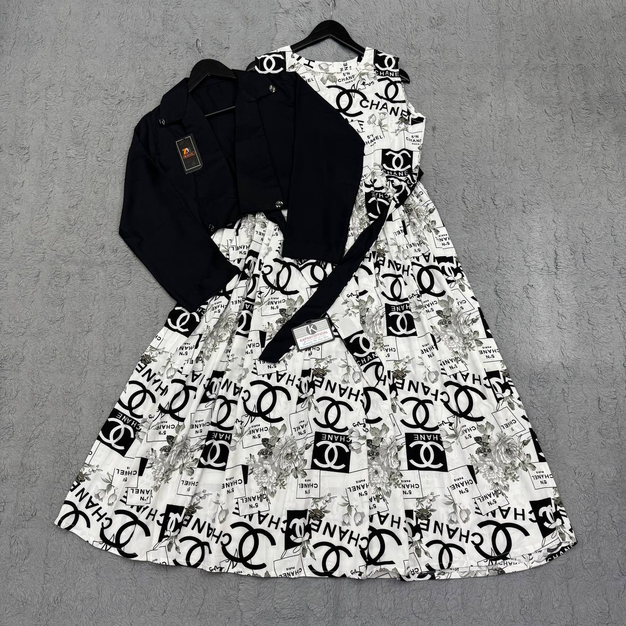 Imported Georgette Cote Maxi Dress