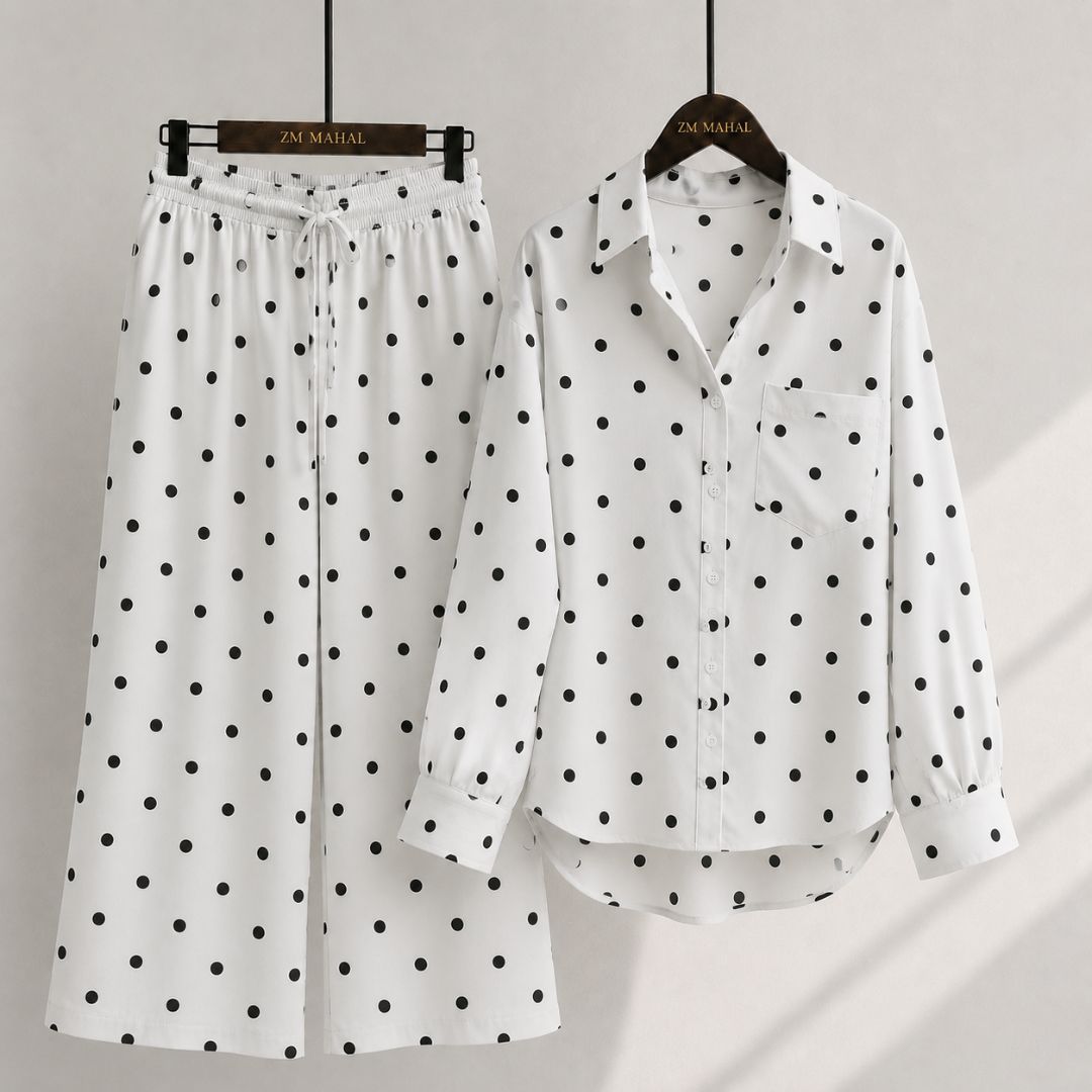 Western Korean Digital Print Co-Ord Set
