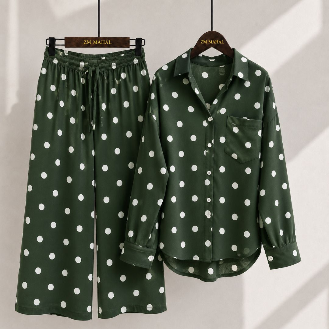 Western Korean Digital Print Co-Ord Set