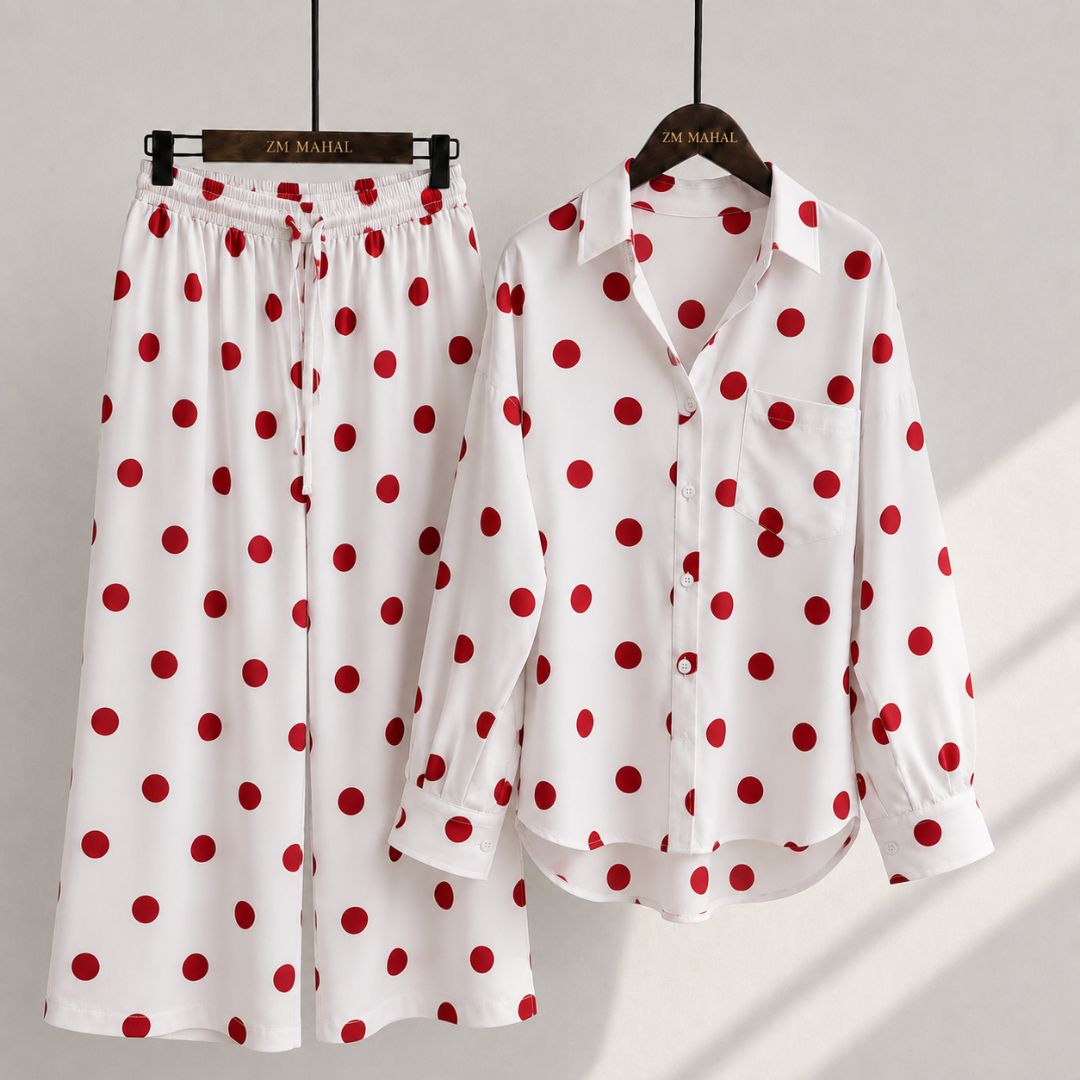 Western Korean Digital Print Co-Ord Set