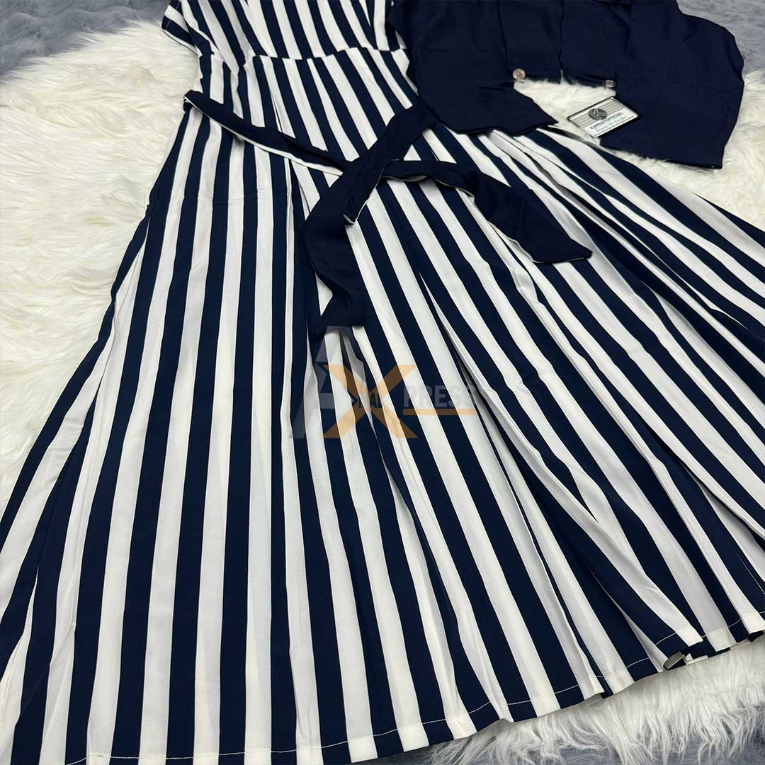 Zebra Stripe Luxe Cote Maxi